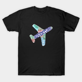 Plane of travel words T-Shirt